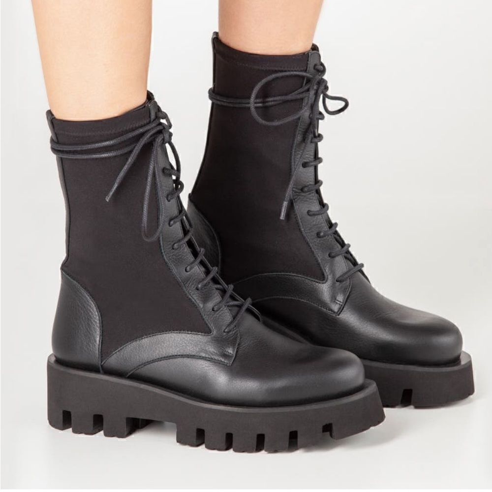 Paloma Barcelo  Women’s Ahrem omega combat lightweight boot In black Sz 7/37 NIB
